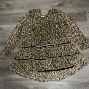 Floral Long Sleeve dress Rewind 2X